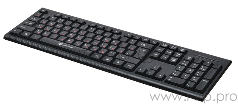 Клавиатура Oklick 120M черный USB