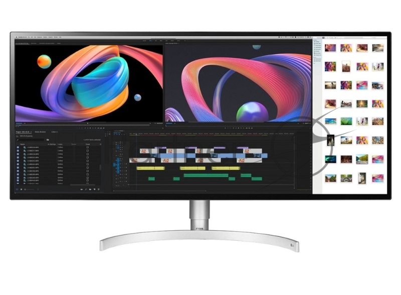 Монитор 34 LG 34WK95U-W WHITE IPS, 5120x2160, 5ms, 450 cd/m2, 1200:1 (Mega DCR), HDMI*2, DP,USB,TBT3, 5Wx2, Headph.Out, HAS, vesa