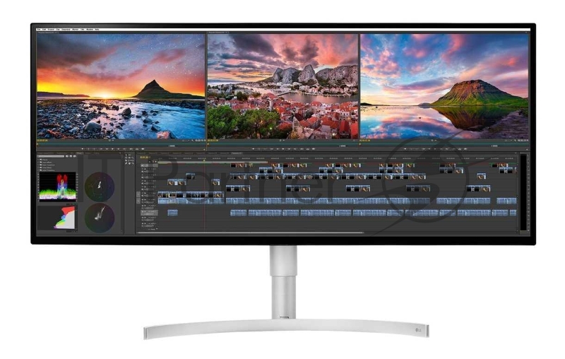 Монитор 34 LG 34WK95U-W WHITE IPS, 5120x2160, 5ms, 450 cd/m2, 1200:1 (Mega DCR), HDMI*2, DP,USB,TBT3, 5Wx2, Headph.Out, HAS, vesa