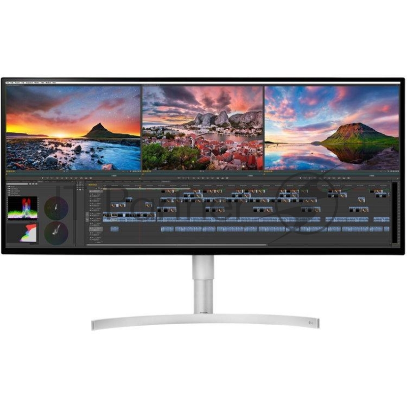 Монитор 34 LG 34WK95U-W WHITE IPS, 5120x2160, 5ms, 450 cd/m2, 1200:1 (Mega DCR), HDMI*2, DP,USB,TBT3, 5Wx2, Headph.Out, HAS, vesa