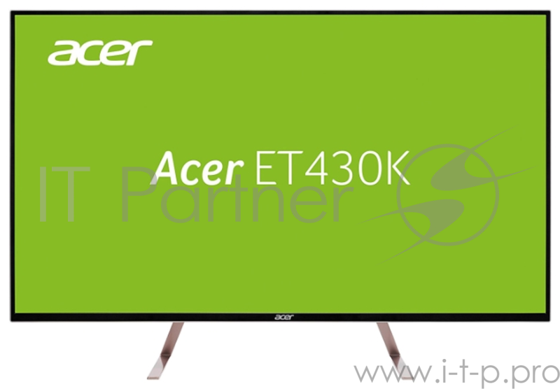Монитор ACER 43 ET430Kwmiiqppx IPS LED, 3840x2160, 5ms, 350cd/m2, 1100:1, 2xHDMI(2.0) + DP(1.2) + M