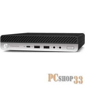 HP ProDesk 600 G4 Mini Core i3-8100T 3.1GHz,8Gb DDR4-2666(1),1Tb 7200,WiFi+BT,USB kbd+mouse,Stand,VG