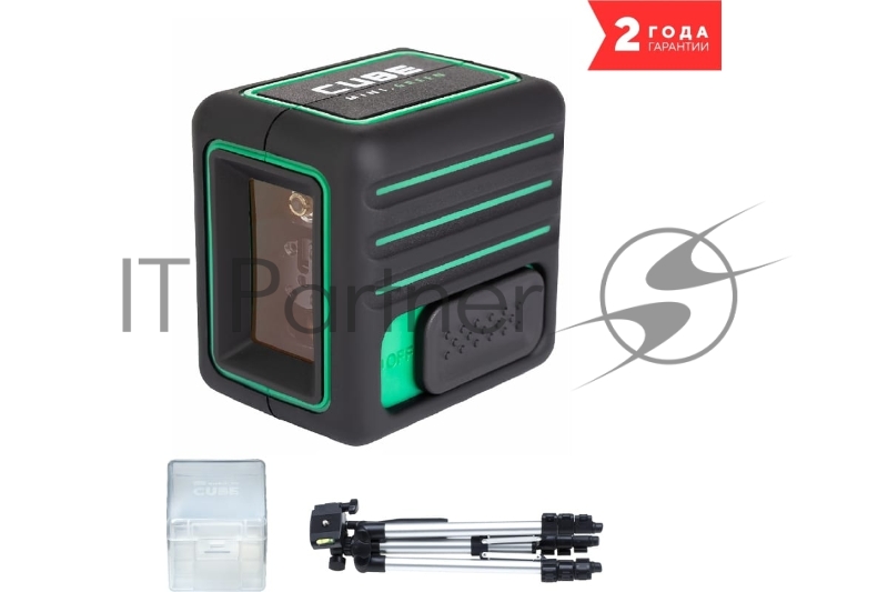 Построитель лазерных плоскостей ADA Cube Mini Green Professional дальность до 70м, мм/м ±2/10