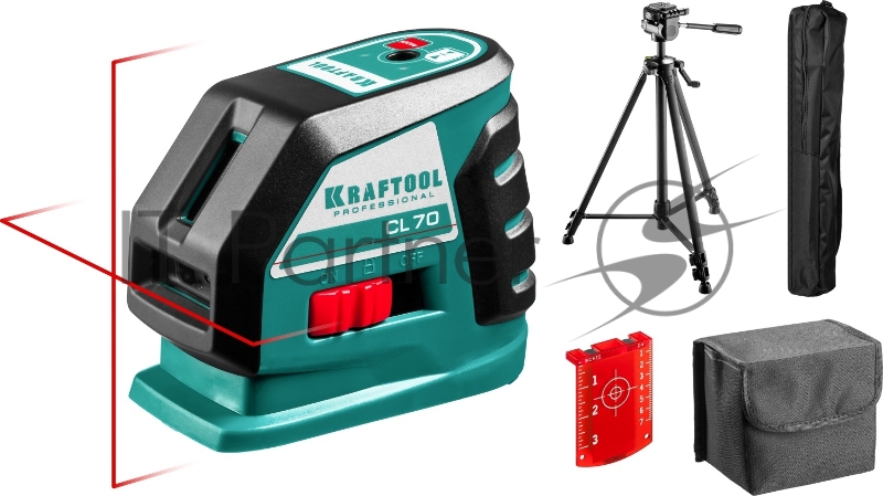 Уровни лазерные KRAFTOOL 34660-3 линейный ''cl-70-3'' 20м / 70м детектор