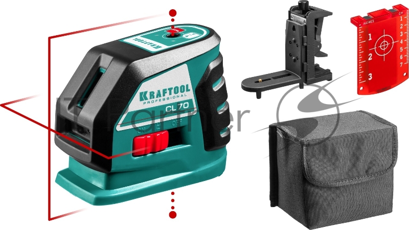 Уровни лазерные KRAFTOOL 34660-2 линейный ''cl-70-2'' 20м / 70м детектор