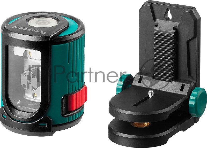 Нивелир KRAFTOOL CL20 #2 (34700-2) лазерный линейн. держатель с микролифтом ММ1, 20м, ±0,2мм/м