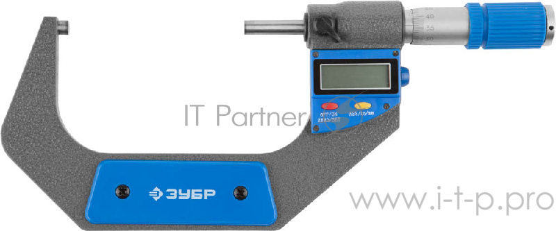 Микрометр ЗУБР ЭКСПЕРТ 34482-100 цифровой МКЦ 100 диапазон 75-100мм шаг измер. 0,001мм