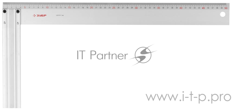 Угольник ЗУБР ЭКСПЕРТ 34395-50 столярный жесткое профилированное полотно 500мм