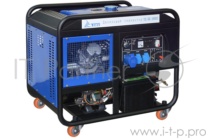 Дизель генератор ТСС SDG 10000EH КВТ 10/ КВА 10/ 25 л. НА 75% БЕЗ ДОЗАПРАВ (ч): 6