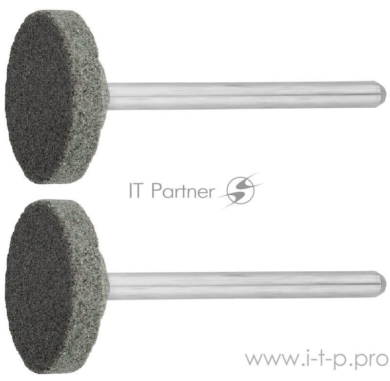 Шарошка ЗУБР 35916 абразивный из карбида кремния на шпильке P120 d20x3.2мм L45мм 2шт.