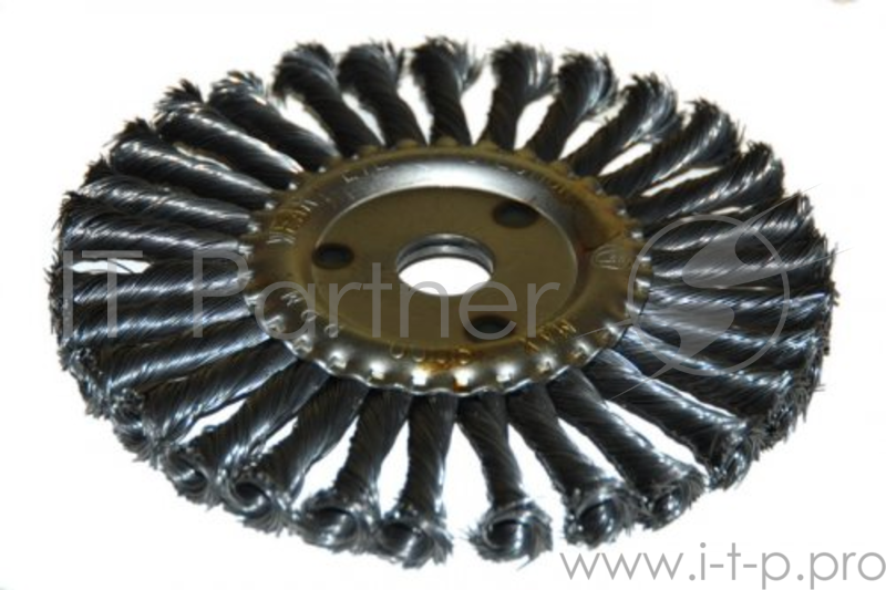 Кордщетка ЭНКОР 51584 для УШМ ф22.2мм 125мм дисковая сталь витая