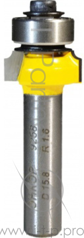 Фреза ЭНКОР 9258 кромочная калевочная ф16х6мм R1.6мм хв8мм