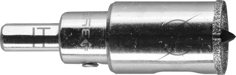 Коронка алмазная ЗУБР 29850-20 ЭКСПЕРТ в сборе по кафелю керамике P60 20мм