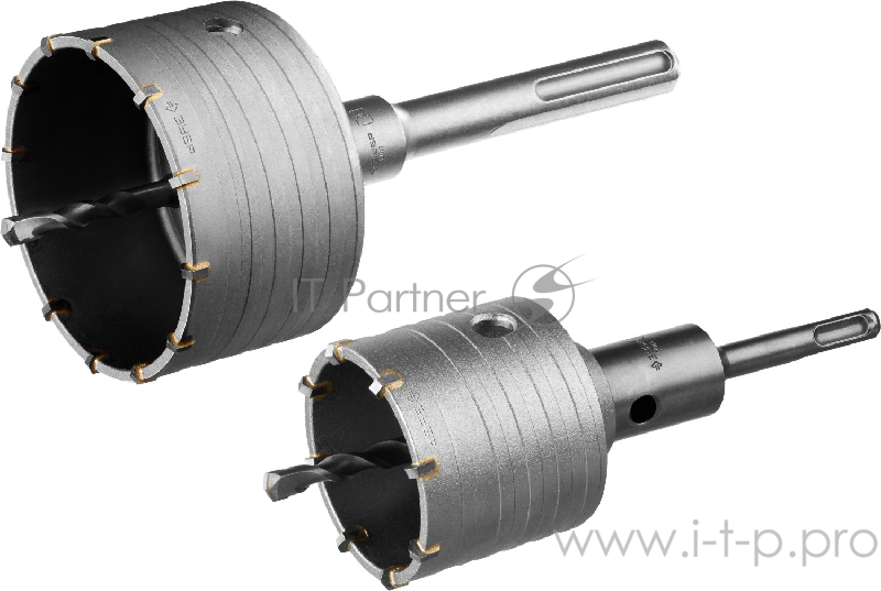 Набор коронок ЗУБР 29185-H2-2 по бетону с оснасткой d = 68 100мм кейс профессионал