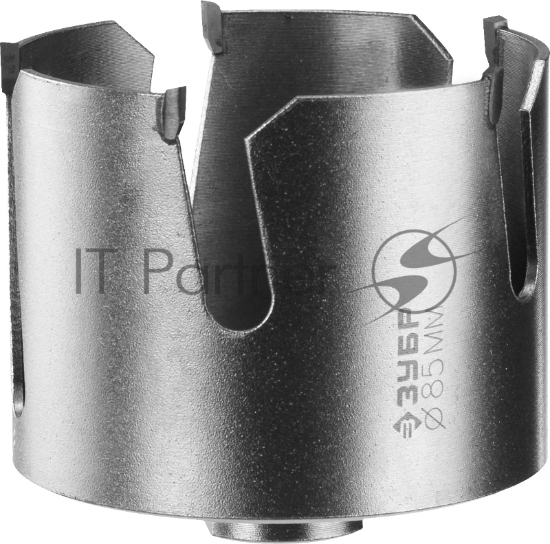 Коронка твердосплавная ЗУБР 29514-85 ПРОФИ ПРОУНИВЕРСАЛ бетон кирпич керам d85мм