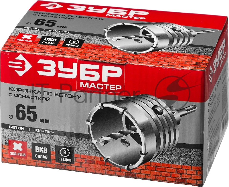 Коронка ЗУБР 29211-65 по бетону мастер с державкой sds-plus 65мм
