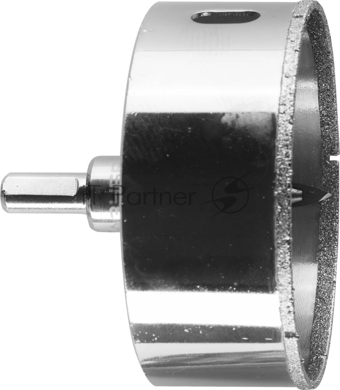 Коронка алмазная ЗУБР 29850-83 ЭКСПЕРТ в сборе по кафелю керамике P60 83мм