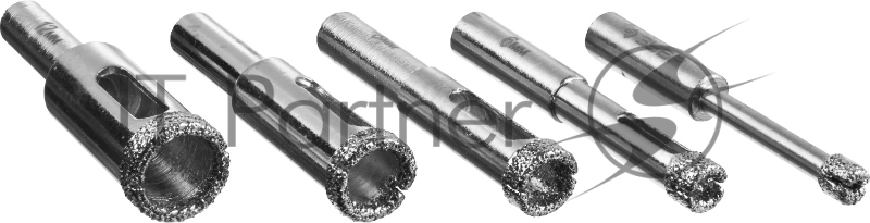 Набор сверл алмазных трубчатых ЗУБР Профессионал 29850-H5 по кафелю и стеклу d=4, 6, 8, 10, 12 мм