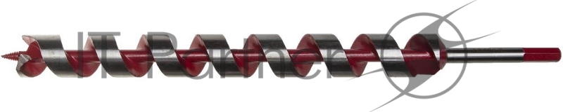 Сверло по дереву ЗУБР 2947-450-35 МАСТЕР спираль Левиса HEX сталь45Mn d35мм L450мм