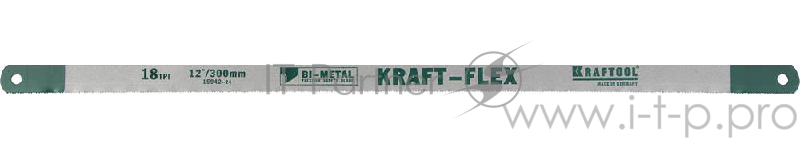 Полотно для ручной ножовки KRAFTOOL 15942-18-S10 kraft-flex по металлу bi-metal 18tpi 300мм 10шт