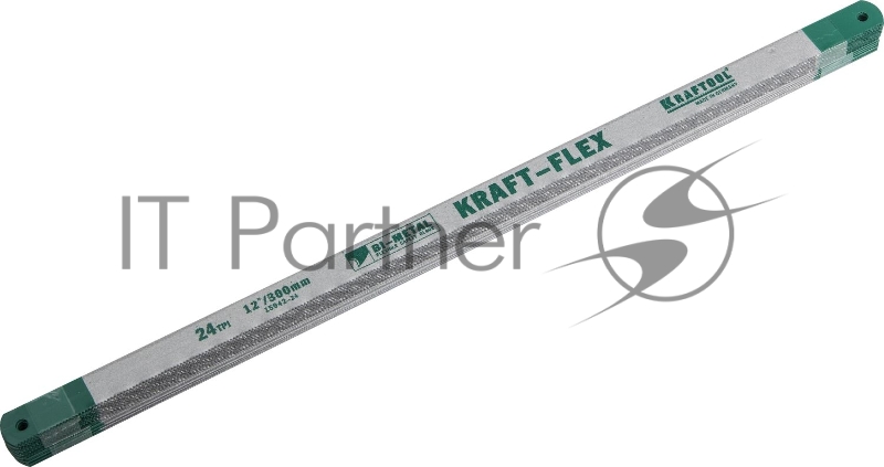 Полотно для ручной ножовки KRAFTOOL 15942-24-S50 kraft-flex по металлу bi-metal 24tpi 300мм 50шт