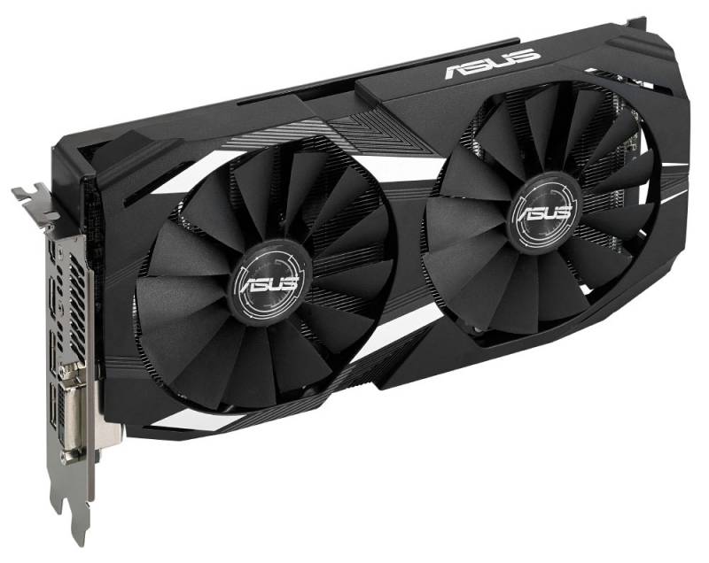 Видеокарта ASUS DUAL-RX580-O4G AMD RX580 4096Mb 256b GDDR5 1360/7000 DVIx1/HDMIx2/DPx2/HDCP RTL