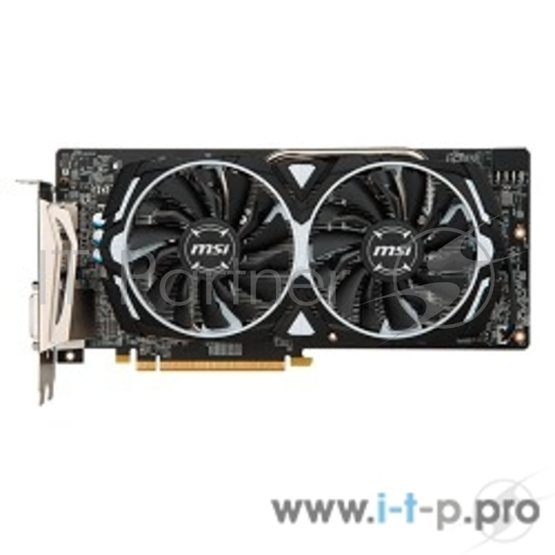 Видеокарта MSI Radeon RX580 ARMOR OC 8Gb GDDR5 256bit DVI-D, HDMIx2, DPx2 (RX580ARMOR8GOC) RTL