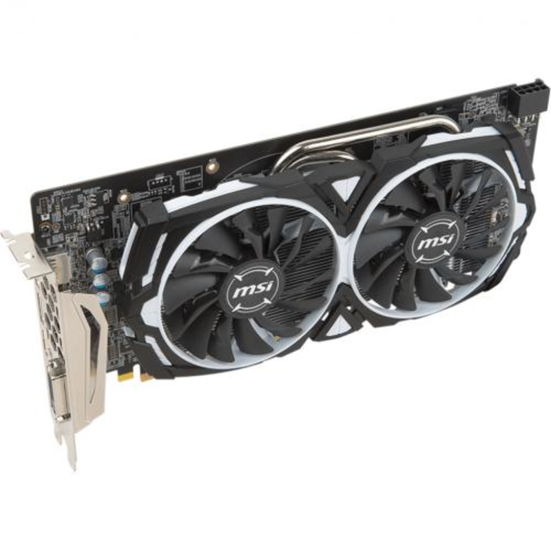 Видеокарта MSI Radeon RX580 ARMOR OC 8Gb GDDR5 256bit DVI-D, HDMIx2, DPx2 (RX580ARMOR8GOC) RTL