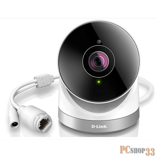 Цифровая камера D-Link DCS-2670L/A1A 2 Мп внешняя беспроводная облачная сетевая Full HD-камера, день/ночь, с ИК-подсветкой до 10 м, углом обзора по горизонтали 180°, WDR и слотом для карты microSD