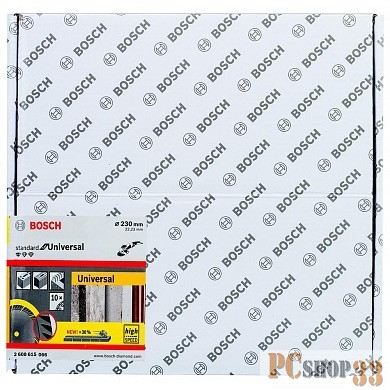 Круг алмазный BOSCH 2608615066 Ф230х22мм сухой рез турбо универсальный