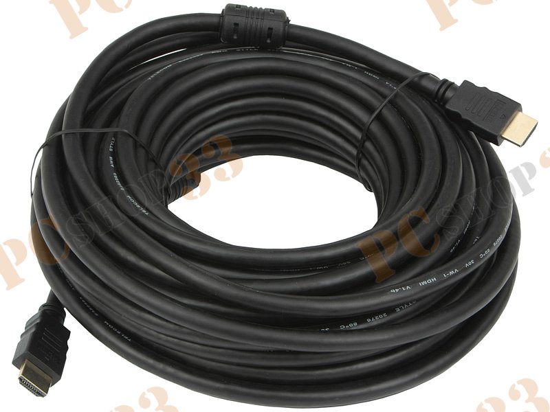 Кабель HDMI1.4b Telecom CG511D, позолоченные контакты, с ферритовыми кольцами (10м)