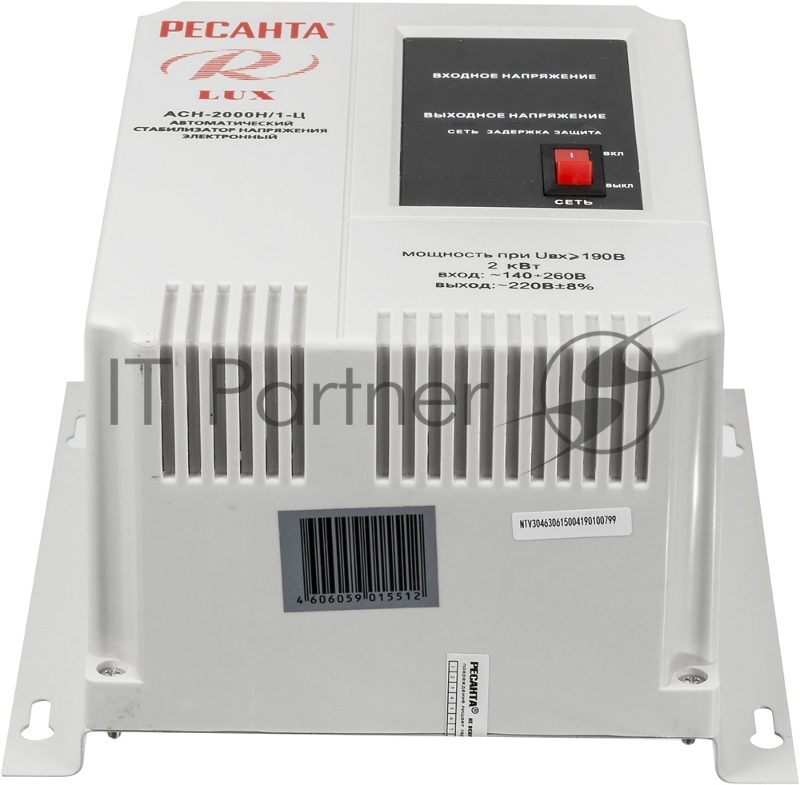 Ресанта Стабилизаторы напряжения Ресанта АСН-2 000 Н/1-Ц 63/6/15 Стабилизатор Lux {220В±8%, Габариты 260х155х310, Вес 8кг}