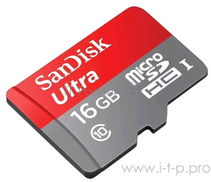 Карта памяти Micro SecureDigital 16Gb SanDisk SDSQUNS-016G-GN3MN {MicroSDHC Class 10, Ultra Android}