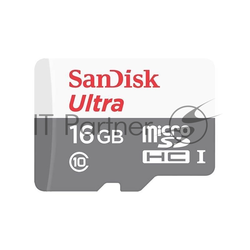 Карта памяти Micro SecureDigital 16Gb SanDisk SDSQUNS-016G-GN3MN {MicroSDHC Class 10, Ultra Android}