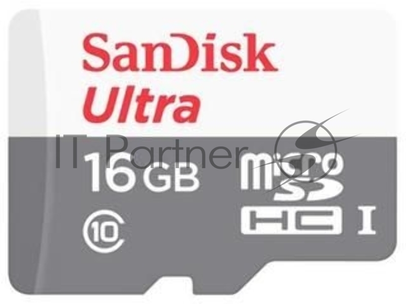 Карта памяти Micro SecureDigital 16Gb SanDisk SDSQUNS-016G-GN3MN {MicroSDHC Class 10, Ultra Android}