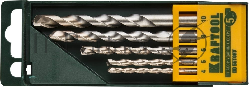 Набор сверл KRAFTOOL 29165-H5, 5шт
