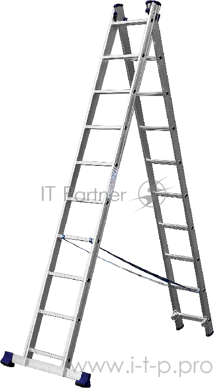 Лестница СИБИН 38823-10 универсальная двухсекционная 10 ступеней