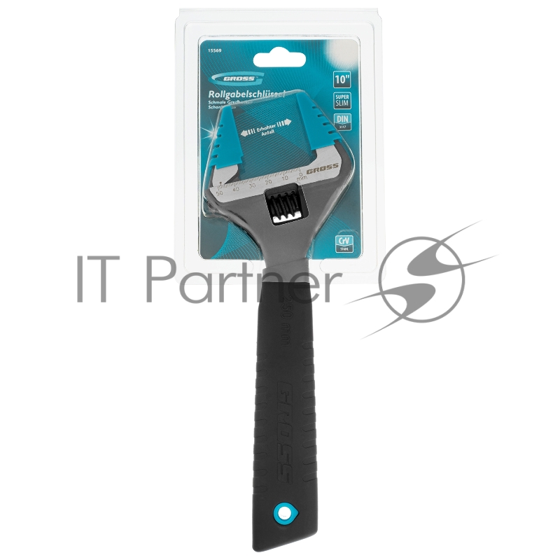 Ключ разводной GROSS 15569 (0 - 30 мм) 250мм
