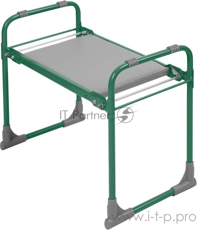 Скамейка садовая с мягким сиденьем НИКА СКМ (СКМ/З зеленый)