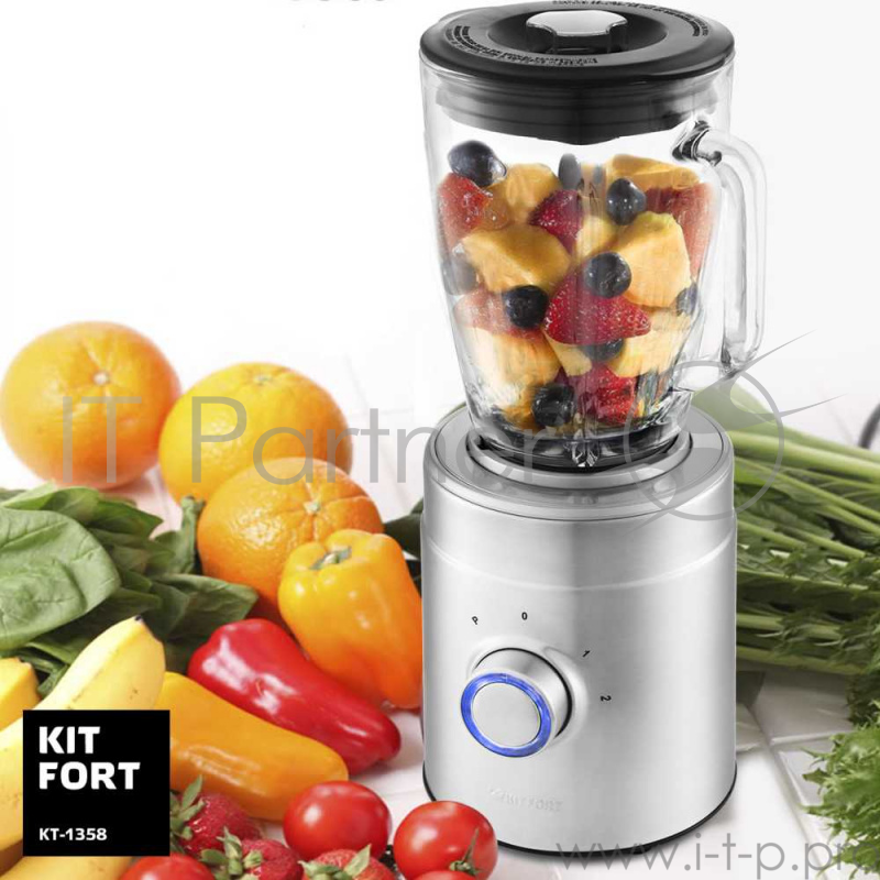 Блендер стационарный Kitfort КТ-1358 1250Вт серебристый