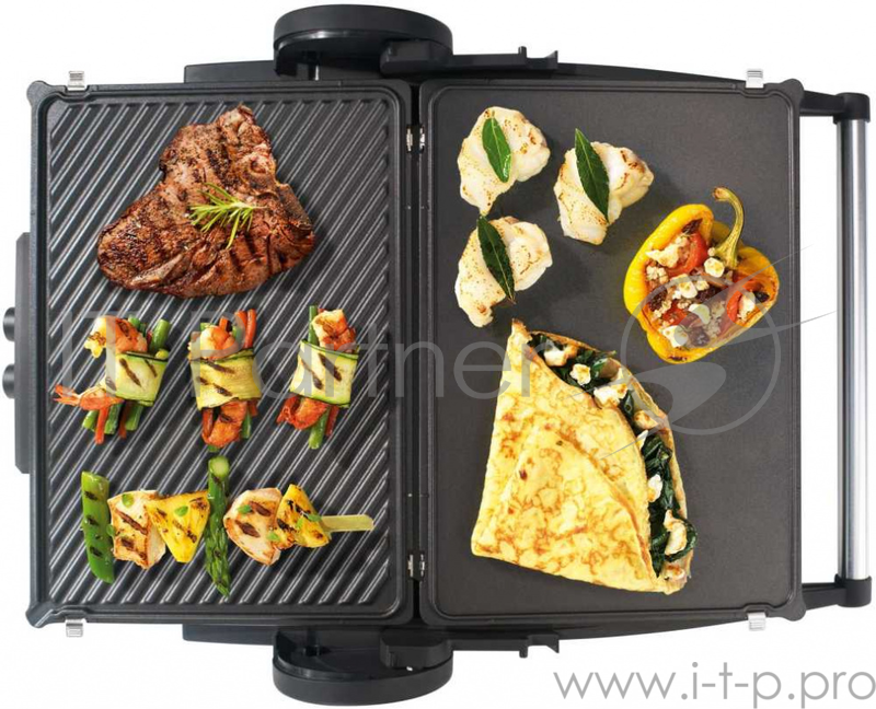 Электрогриль Bosch TFB4431V 2000Вт серебристый