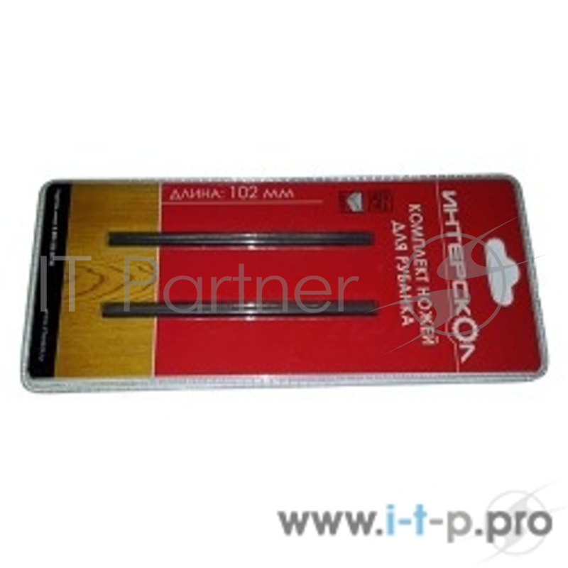 Ножи для рубанков Интерскол Комплект ножей для рубанка твердосплавная сталь 102х6х1,2 2091910200120