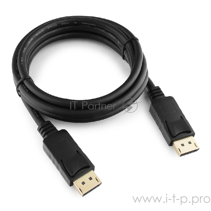 Кабель DisplayPort Gembird/Cablexpert CC-DP2-6, v1.2, 1.8м, 20M/20M, черный, экран, пакет