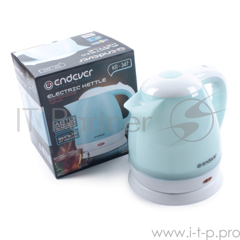 Чайник Kromax Endever Skyline KR-347 бело-голубой