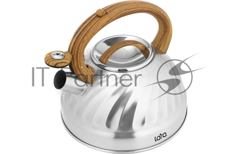 LR00-69 Чайник LARA (зеркальный) 2.7л индукционное капсулированное дно, свисток с кноп. Механизмом