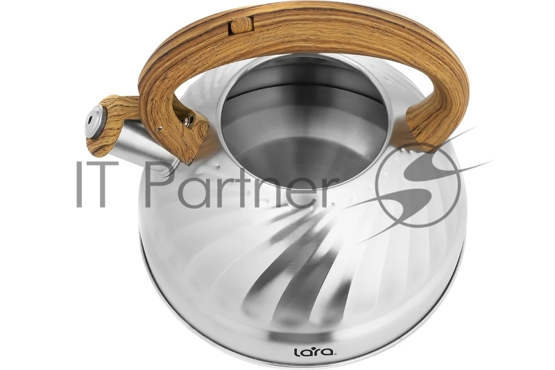 LR00-69 Чайник LARA (зеркальный) 2.7л индукционное капсулированное дно, свисток с кноп. Механизмом