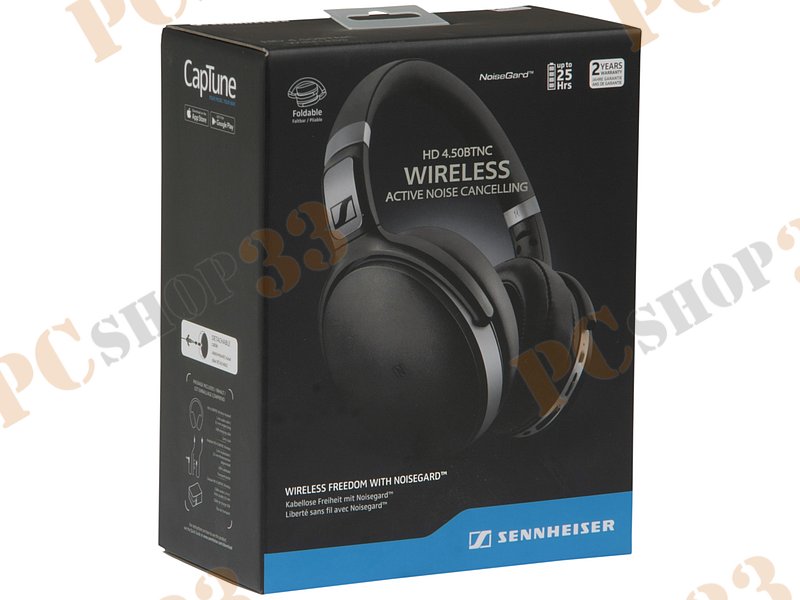 Гарнитура Sennheiser HD 4.50BTNC, беспроводная, с регулятором громкости (Bluetooth)