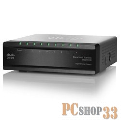 Сетевое оборудование Cisco SB SLM2008T-EU SG 200-08 коммутатор с 8 портами Gigabit Smart Switch