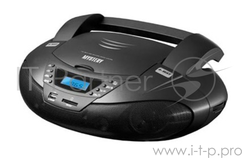 Аудиомагнитола Mystery BM-6108U черный 7Вт/CD/CDRW/MP3/FM(an)/USB/SD