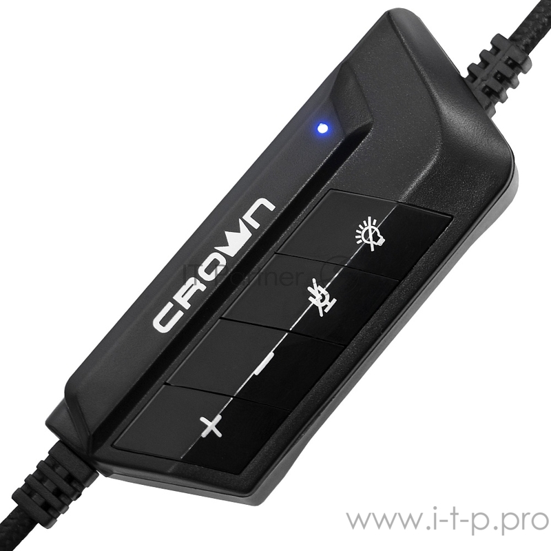 Гарнитура игровая CROWN CMGH-2101 Black&blue